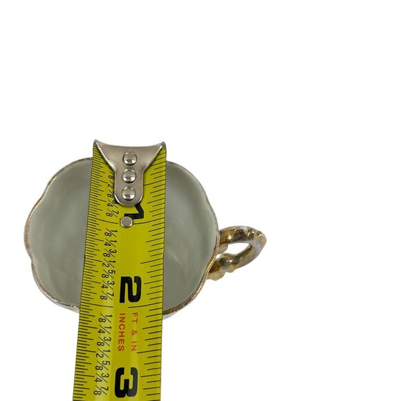 Antique Victoria Carlsbad Austria Porcelain demi tasse With Gold & Green Ornate - Picture 6 of 12